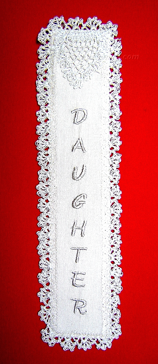 Crochet “Daughter” Bookmark
